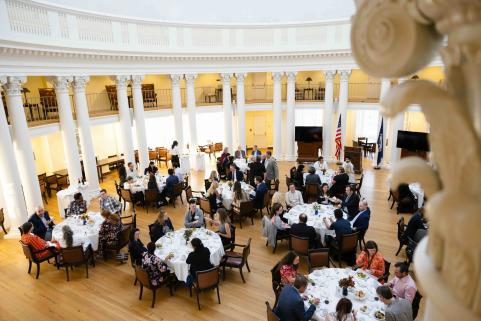 Dinner in the Dome Room of the Rotunda.